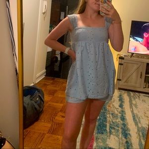 Baby blue romper
